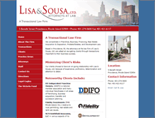 Tablet Screenshot of lisasousa.com